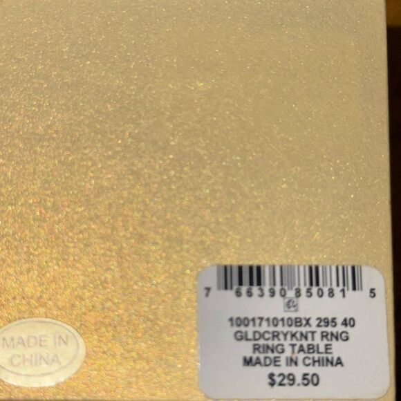 NWT Charter Club Gold-Tone Cubic Zirconia Knot Flower Ring size 6 - Picture 4 of 4